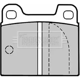 Тормозные колодки, дисковые, комплект BORG & BECK BBP1003 3149684 Q ZDU5FK 873FE изображение 0