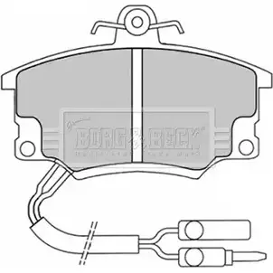 Тормозные колодки, дисковые, комплект BORG & BECK P14103Q BBP1037 OAB V0 3149718 изображение 0
