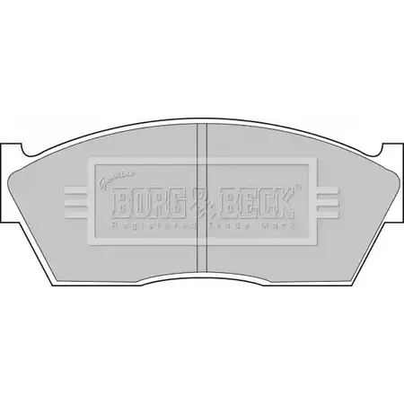 Тормозные колодки, дисковые, комплект BORG & BECK H 09LMIW BBP1077 3149758 M9EKHM