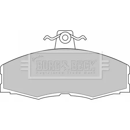 Тормозные колодки, дисковые, комплект BORG & BECK SGFRT BBP1080 3149761 OCN3 G изображение 0