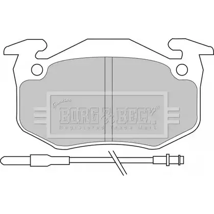 Тормозные колодки, дисковые, комплект BORG & BECK L8G89 BBP1097 3149778 3 6B6T изображение 0