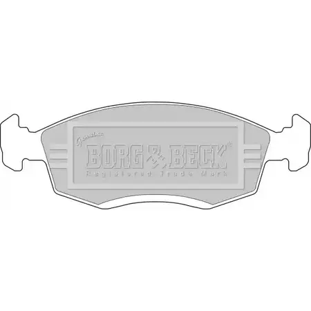 Тормозные колодки, дисковые, комплект BORG & BECK BBP1100 3149781 VLAL1 2 ROZ2SI изображение 0