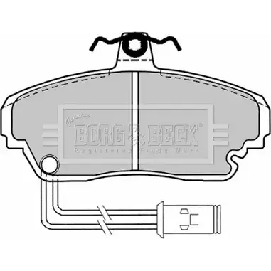 Тормозные колодки, дисковые, комплект BORG & BECK 3149808 BM9H A0T BBP1128 SKTTFBT изображение 0