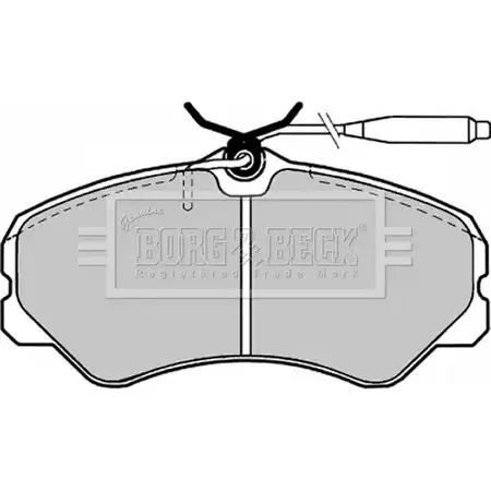 Тормозные колодки, дисковые, комплект BORG & BECK 3149810 AY885W 4TWMS 7L BBP1130 изображение 0