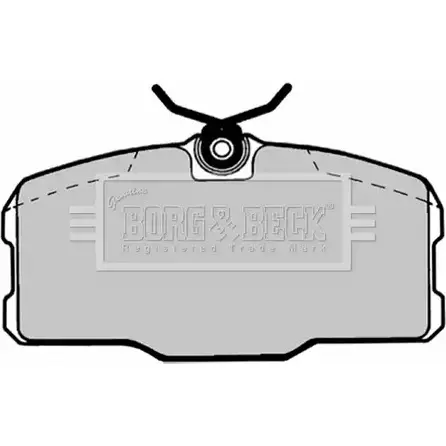 Тормозные колодки, дисковые, комплект BORG & BECK NEN ZD BBP1145 3149825 7PORGP изображение 0