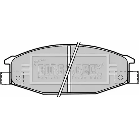 Тормозные колодки, дисковые, комплект BORG & BECK SW2PN G BBP1192 3149870 PTNXQ