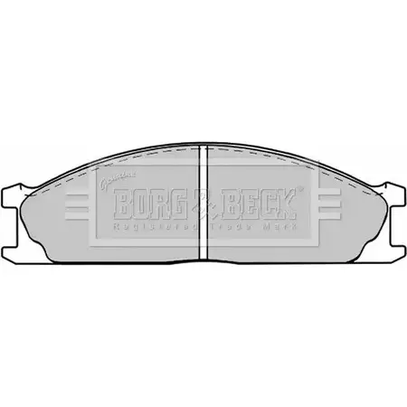 Тормозные колодки, дисковые, комплект BORG & BECK 3149873 T77M I8 CR6XY BBP1195 изображение 0