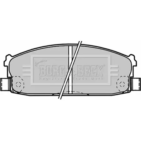 Тормозные колодки, дисковые, комплект BORG & BECK YO77YXW BBP1216 9A B1L 3149894