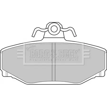 Тормозные колодки, дисковые, комплект BORG & BECK OGW 6C BBP1218 44OR9Y 3149896 изображение 0