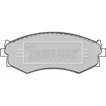 Тормозные колодки, дисковые, комплект BORG & BECK DOWCVQ 3149917 P5 6IJW BBP1240 изображение 0