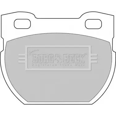 Тормозные колодки, дисковые, комплект BORG & BECK PWQXEZY H 2FUI BBP1250 3149927