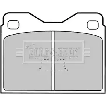 Тормозные колодки, дисковые, комплект BORG & BECK U45YQW1 BBP1259 JXWZ QQD 3149936