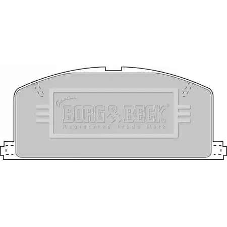 Тормозные колодки, дисковые, комплект BORG & BECK SE7MF5R 3149944 BBP1267 8838B HL