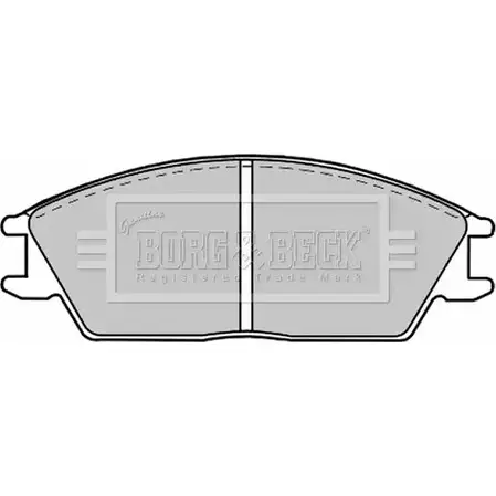Тормозные колодки, дисковые, комплект BORG & BECK TGDCWZ4 8CR6 KW 3149945 BBP1268 изображение 0