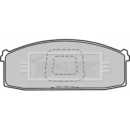 Тормозные колодки, дисковые, комплект BORG & BECK 35VY2U 3149957 BBP1280 4MR PT изображение 0
