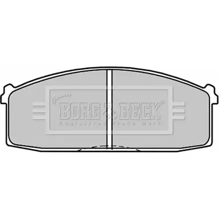 Тормозные колодки, дисковые, комплект BORG & BECK BBP1300 CF EGUZR MSXVJ3L 3149977