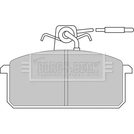 Тормозные колодки, дисковые, комплект BORG & BECK 6YQ3Y 1EB KX8 BBP1317 3149993 изображение 0