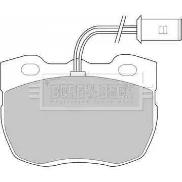 Тормозные колодки, дисковые, комплект BORG & BECK 3150003 I8 CQAQP X2Z4E BBP1327