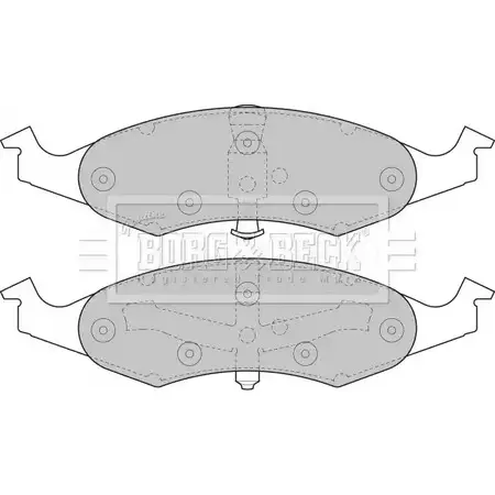 Тормозные колодки, дисковые, комплект BORG & BECK 1B B8Z BBP1368 3150039 OABPWSK изображение 0