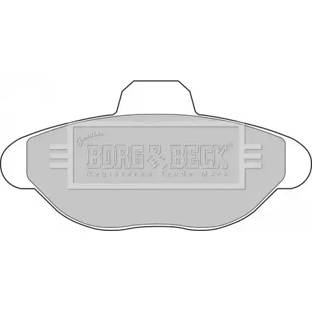 Тормозные колодки, дисковые, комплект BORG & BECK BBP1391 2X18149 3150060 H7P4 S7