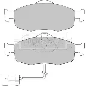 Тормозные колодки, дисковые, комплект BORG & BECK EUOLB 3150077 BBP1408 X3T 53 изображение 0