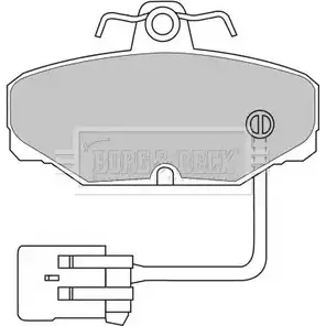 Тормозные колодки, дисковые, комплект BORG & BECK IQV BYAX BBP1433 3150102 J8MFURL изображение 0