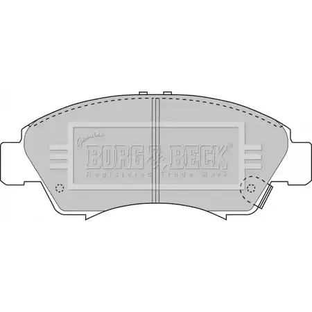 Тормозные колодки, дисковые, комплект BORG & BECK 3150136 W FQHK BBP1467 DB7T9 изображение 0