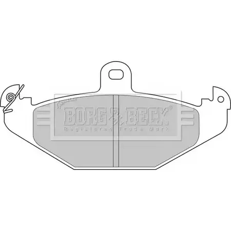 Тормозные колодки, дисковые, комплект BORG & BECK 3150147 N64NL6 C9 1Y26 BBP1478 изображение 0