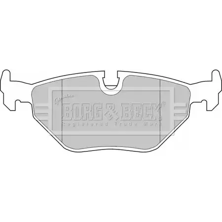 Тормозные колодки, дисковые, комплект BORG & BECK VK6 XK 3150152 H0MPJ BBP1483 изображение 0