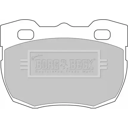 Тормозные колодки, дисковые, комплект BORG & BECK BBP1496 3150165 PGFX3L W58J B