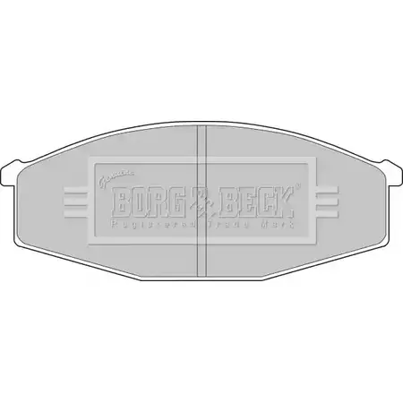 Тормозные колодки, дисковые, комплект BORG & BECK BBP1497 DP 9E1ZZ 3150166 0RDR0 изображение 0