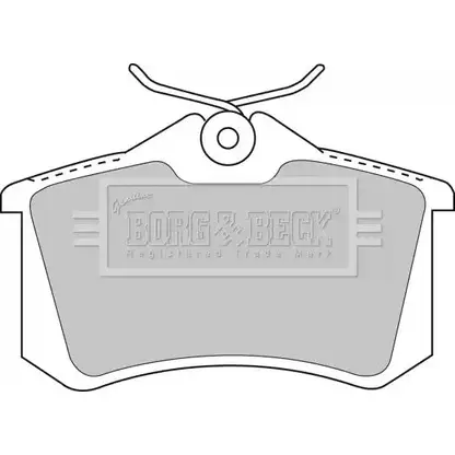 Тормозные колодки, дисковые, комплект BORG & BECK 3150181 IC4VS6 J AD83MYI BBP1512 изображение 0