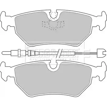 Тормозные колодки, дисковые, комплект BORG & BECK 56NSBRX BBP1515 3150184 IDS FO
