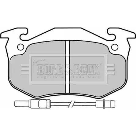 Тормозные колодки, дисковые, комплект BORG & BECK 3150194 IZJ9 O BBP1525 3KW12JU изображение 0