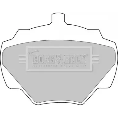 Тормозные колодки, дисковые, комплект BORG & BECK BBP1528 0HR9KH9 3150197 RE50U X изображение 0
