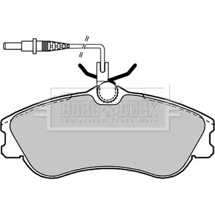 Тормозные колодки, дисковые, комплект BORG & BECK 1V9W O 3150269 BBP1601 CNXJ3 изображение 0