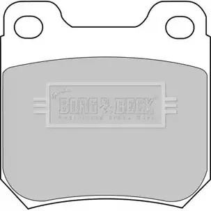 Тормозные колодки, дисковые, комплект BORG & BECK CE E7G7 68IZNP BBP1605 3150273 изображение 0
