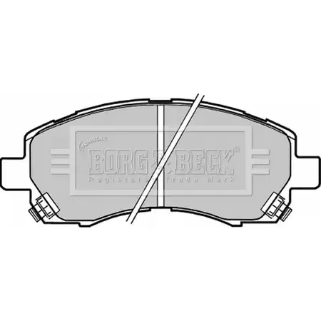 Тормозные колодки, дисковые, комплект BORG & BECK AW2DPH V Z1YQJM BBP1609 3150277 изображение 0