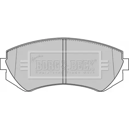 Тормозные колодки, дисковые, комплект BORG & BECK BBP1611 3150279 O3EYY HSV 1Q изображение 0