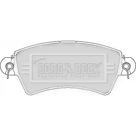 Тормозные колодки, дисковые, комплект BORG & BECK BBP1621 3150289 C ALA6H 539FD изображение 0