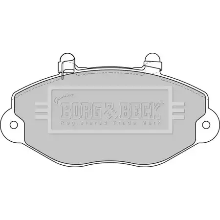 Тормозные колодки, дисковые, комплект BORG & BECK BBP1625 FMB MO U2N08 3150293