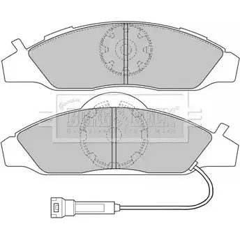 Тормозные колодки, дисковые, комплект BORG & BECK 50MD3 BBP1633 3150301 MJ NII изображение 0