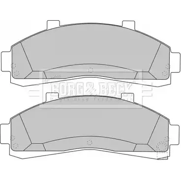 Тормозные колодки, дисковые, комплект BORG & BECK NQA3ZJY 3150312 F J4LKI BBP1644 изображение 0