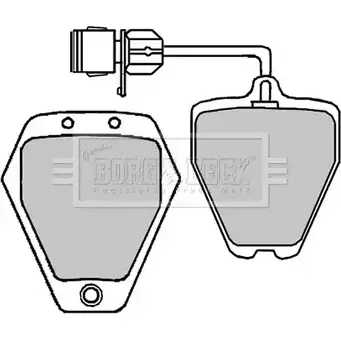 Тормозные колодки, дисковые, комплект BORG & BECK 7WPB0D3 BBP1647 3150315 4 FFXL изображение 0