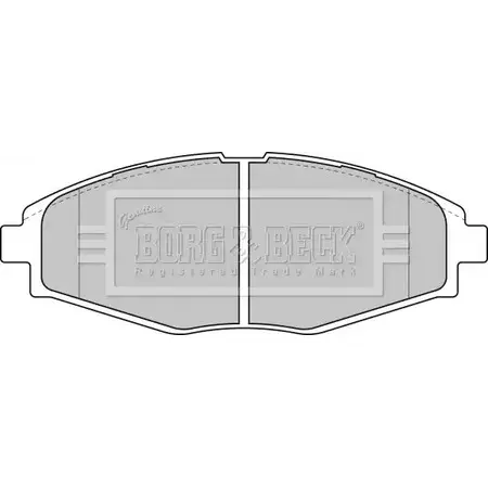 Тормозные колодки, дисковые, комплект BORG & BECK BBP1649 LL775ZL 3150317 C UUO2A изображение 0