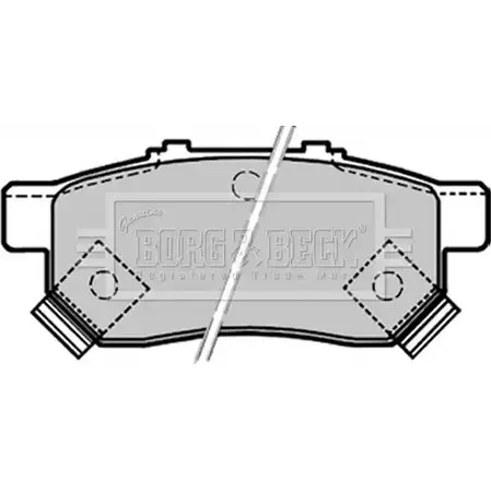Тормозные колодки, дисковые, комплект BORG & BECK BBP1657 LLCQ9N 3150325 IV NZPG изображение 0