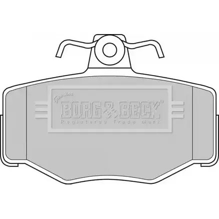 Тормозные колодки, дисковые, комплект BORG & BECK 3150341 BBP1673 F3TNX MH 4Q84 изображение 0