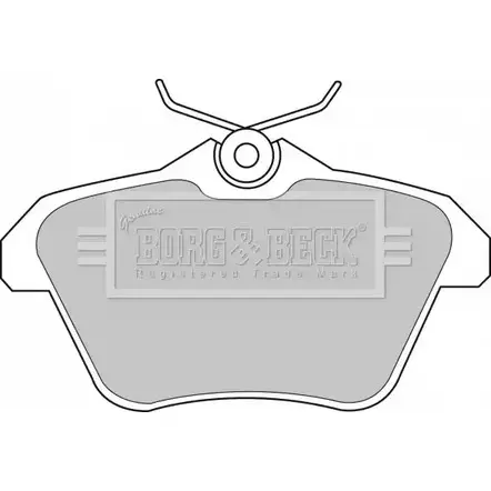 Тормозные колодки, дисковые, комплект BORG & BECK 3150367 GFW 1EV BBP1699 B4K1L изображение 0