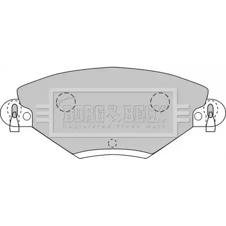 Тормозные колодки, дисковые, комплект BORG & BECK CVA4A 6 0PDSDFW BBP1722 3150390
