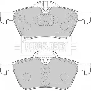 Тормозные колодки, дисковые, комплект BORG & BECK TOUVO 3150394 BBP1726 F P0UMC5 изображение 0